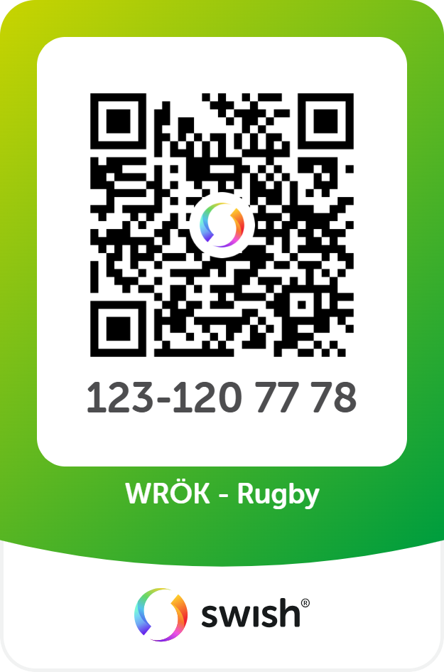 Swish QR-kod för WRÖK Rugby
